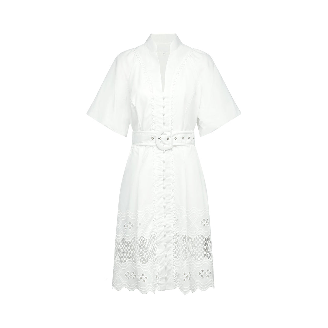Raphaëlle dantelli mini elbise