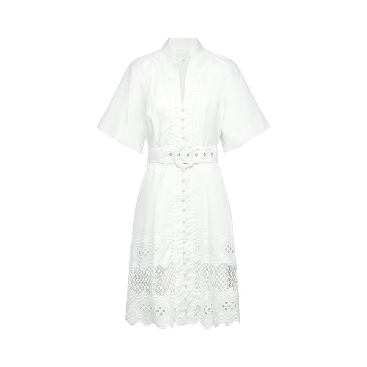 Raphaëlle dantelli mini elbise
