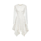 Sophie dekolteli midi elbise