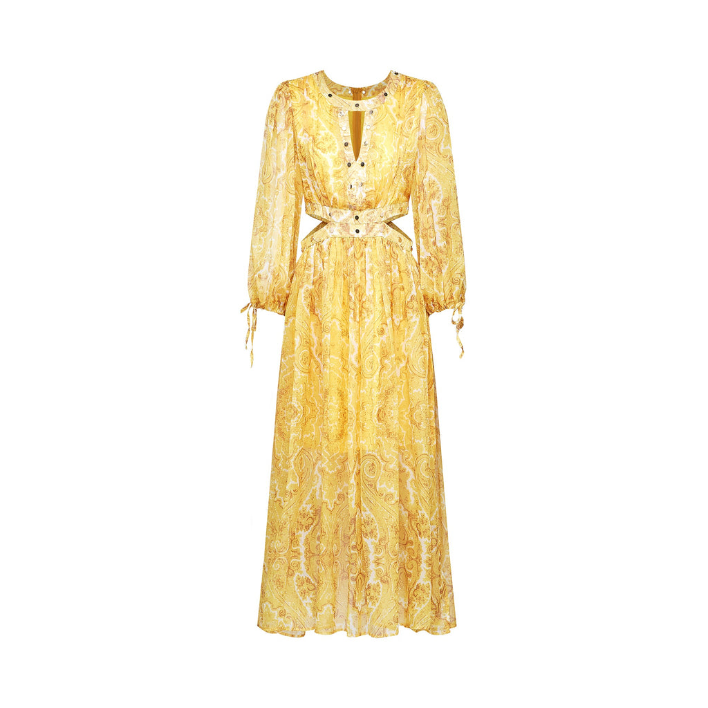 Nadine desen midi elbise