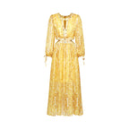 Nadine desen midi elbise