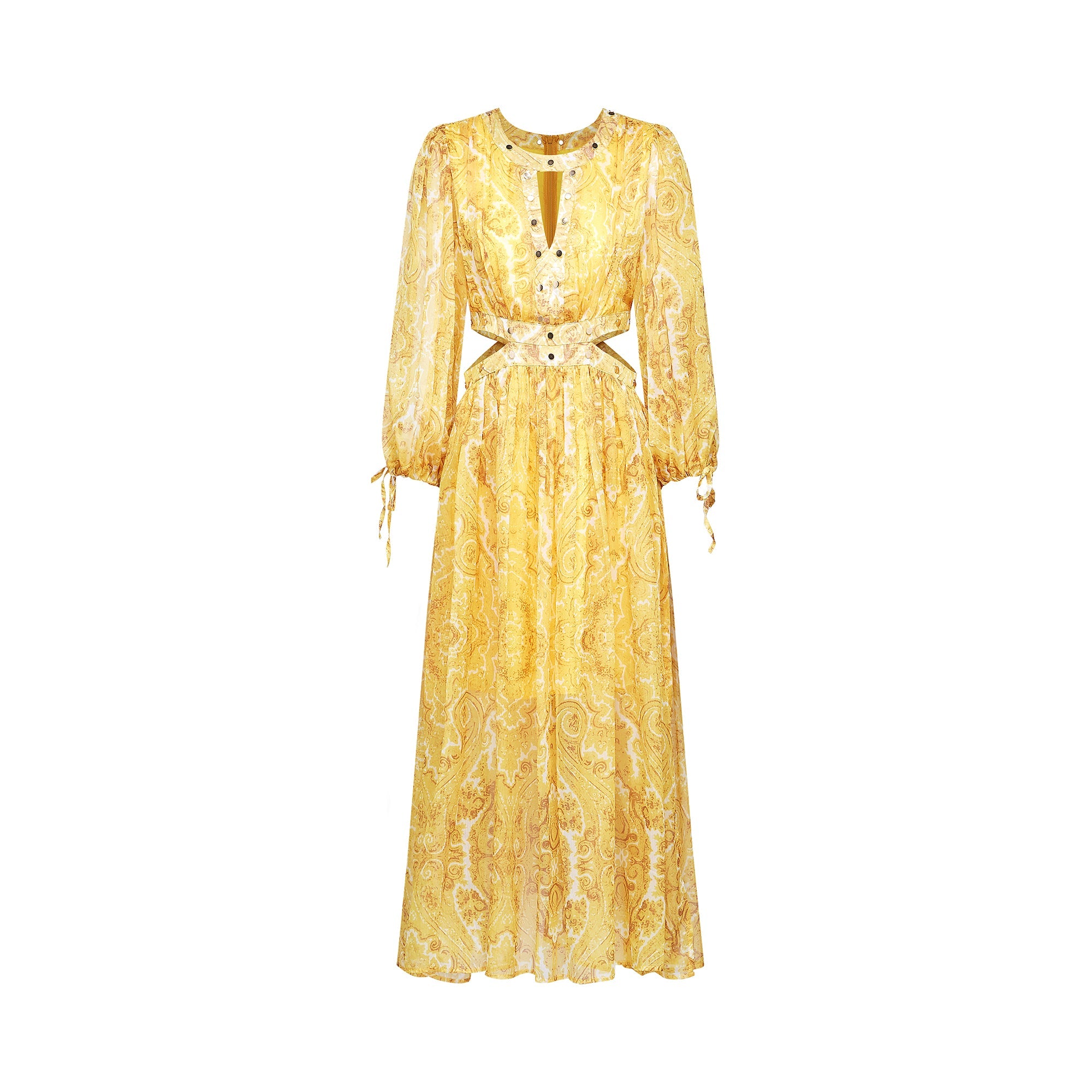 Nadine desen midi elbise