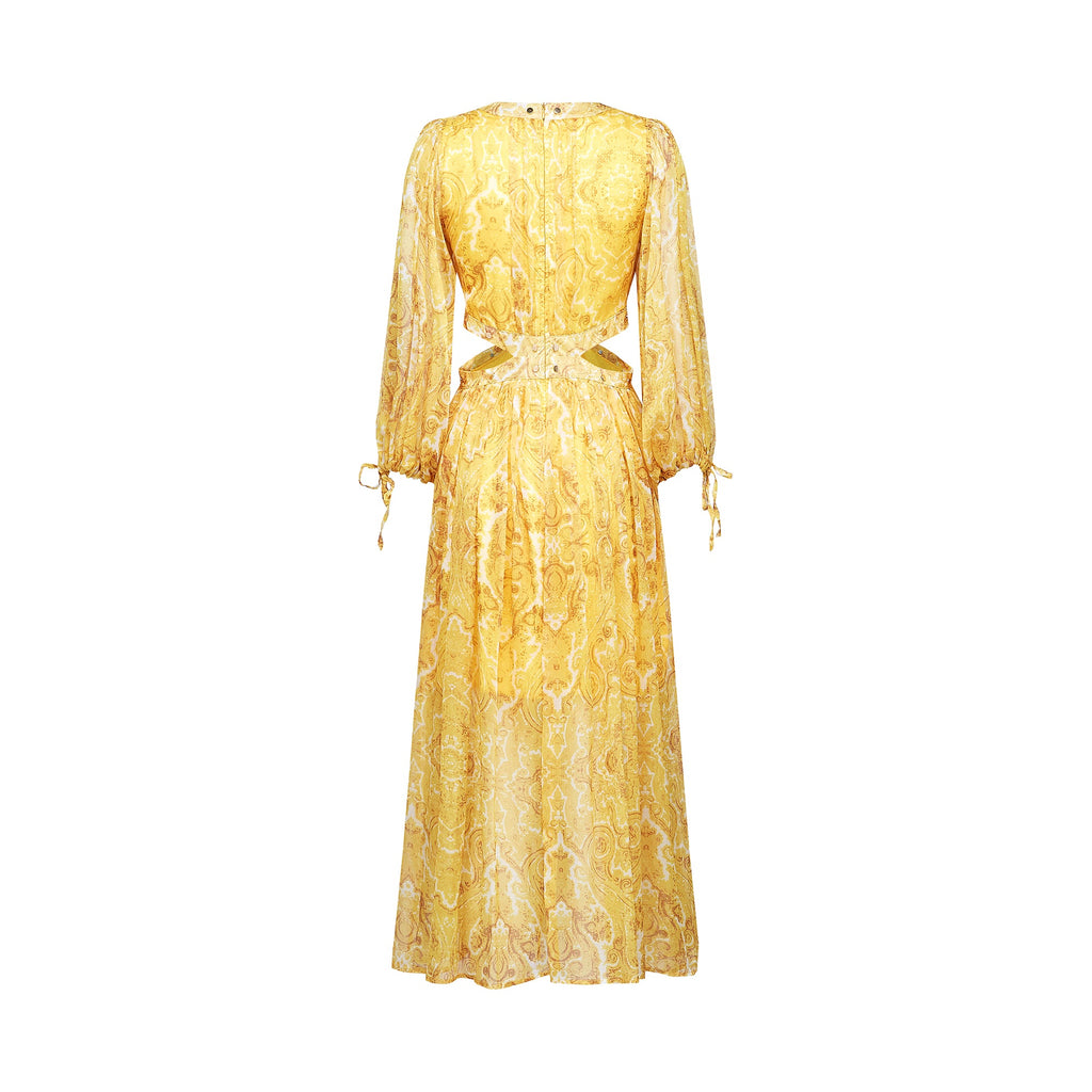 Nadine desen midi elbise