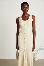 Manon örgü midi elbise