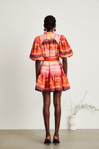 Sylvie pileli mini elbise