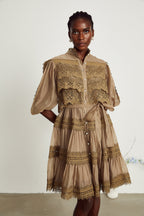 Inès katman mini elbise