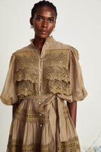 Inès katman mini elbise