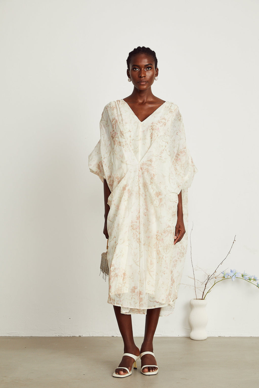 Hermine barok maksi elbise