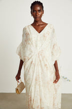 Hermine barok maksi elbise