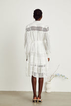 Gabriela dekolteli mini elbise