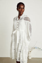 Gabriela dekolteli mini elbise