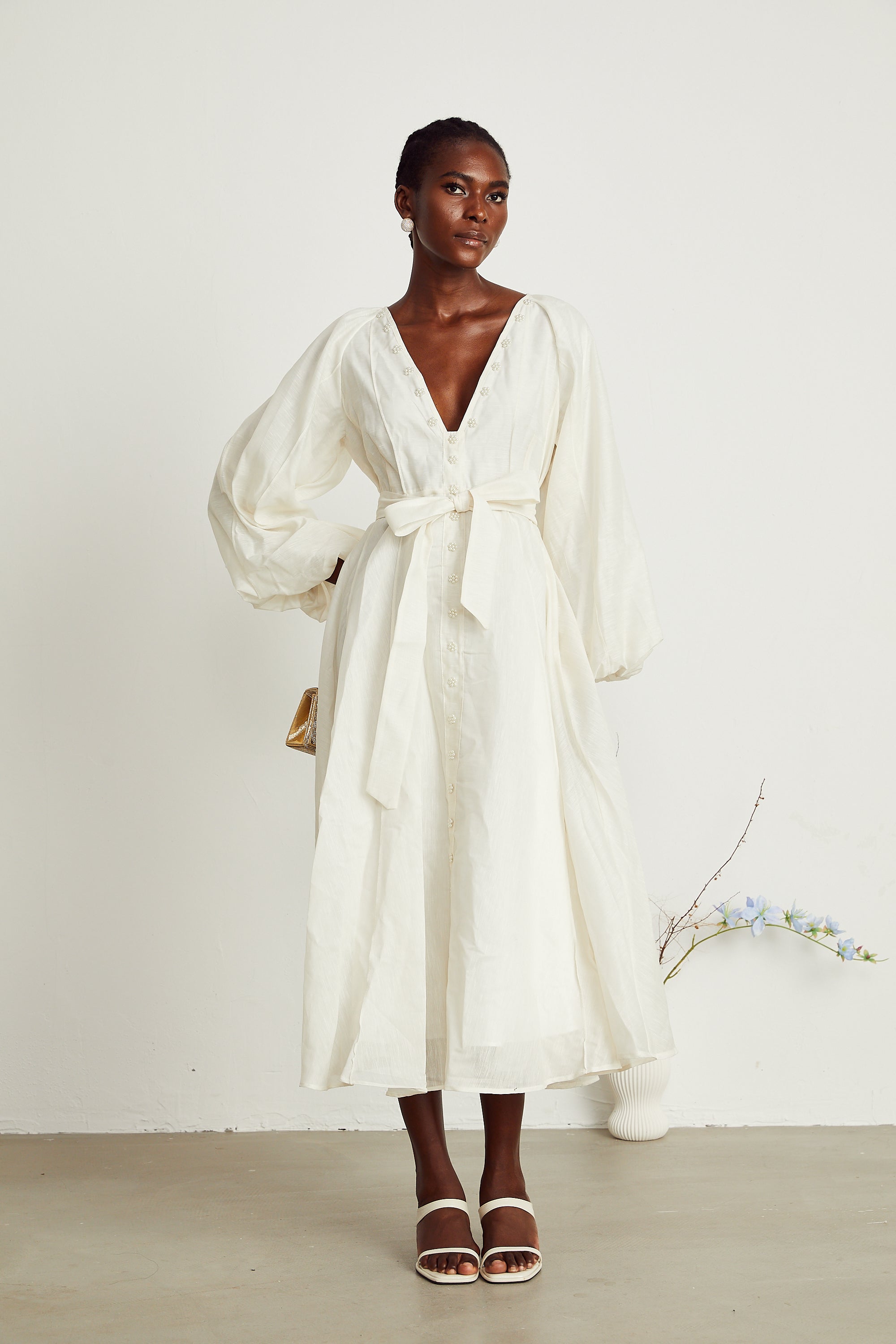 Léonor kloş maksi elbise