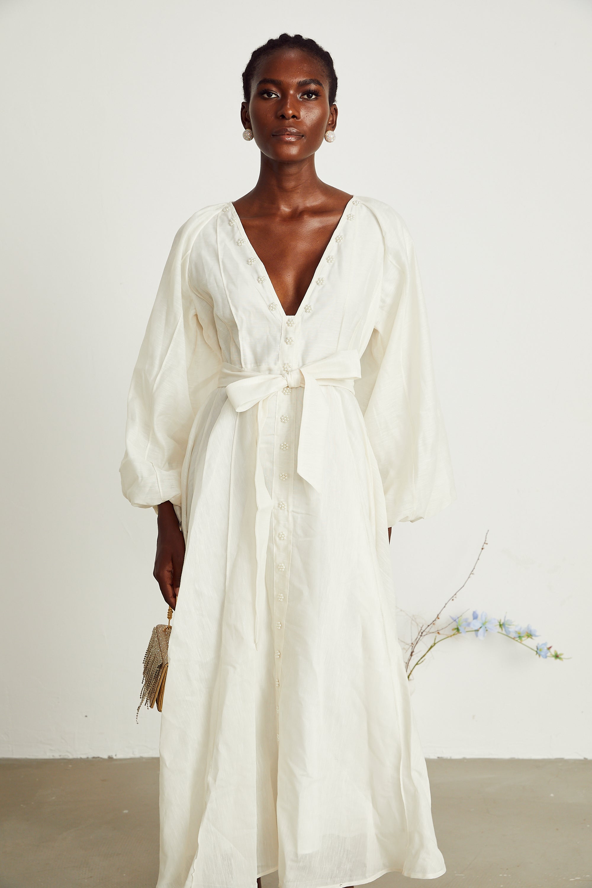 Léonor kloş maksi elbise