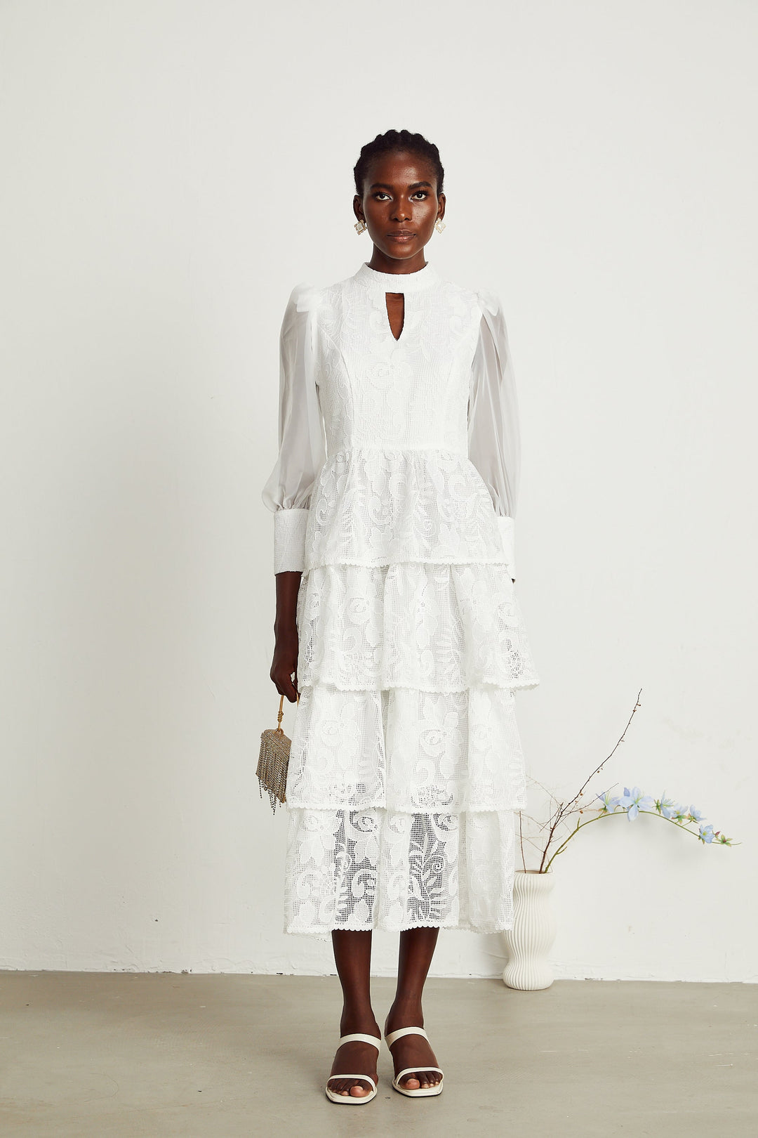 Carolina midi elbise