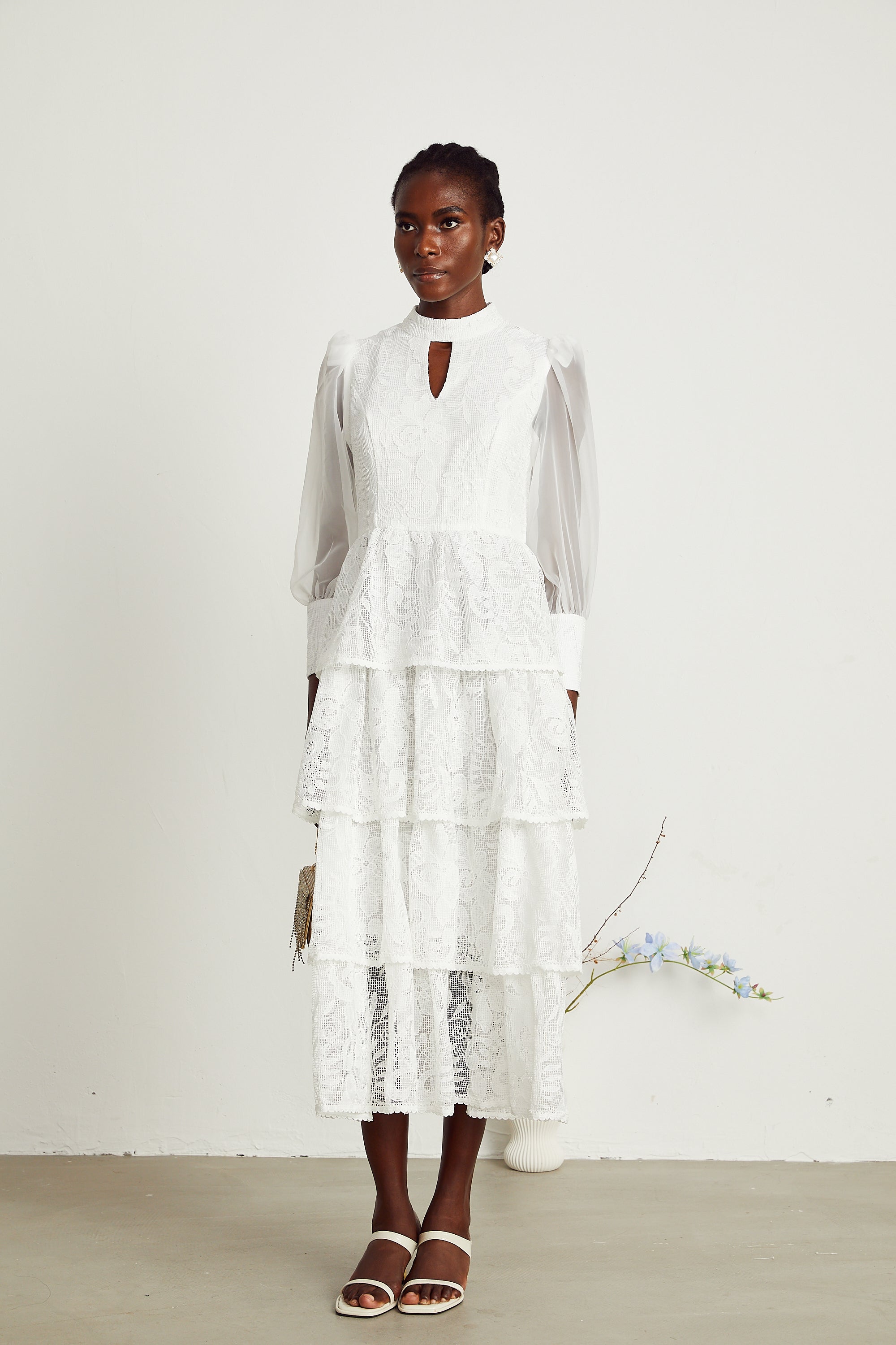 Carolina midi elbise