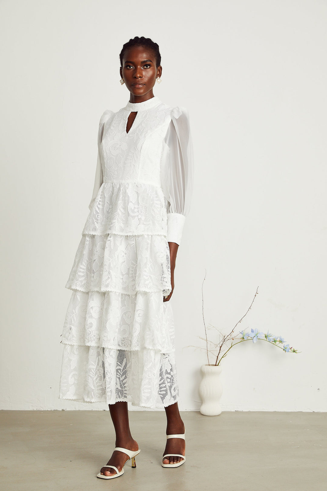 Carolina midi elbise