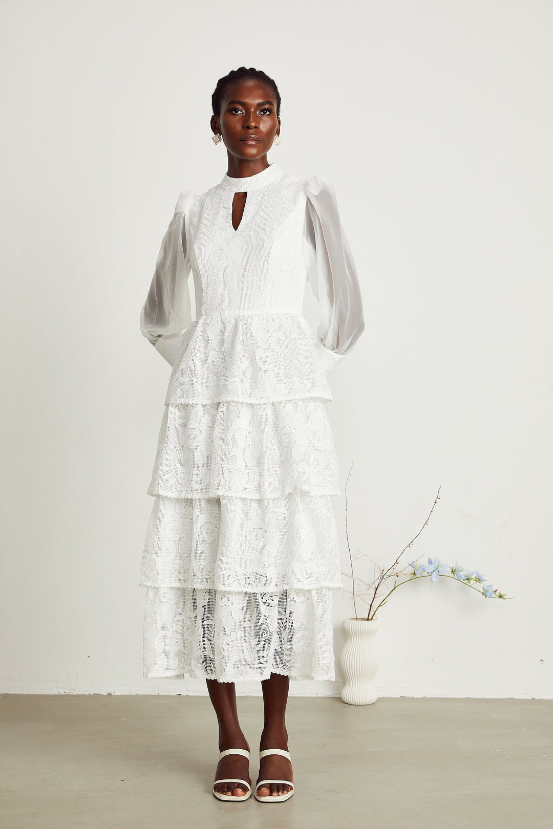 Carolina midi elbise