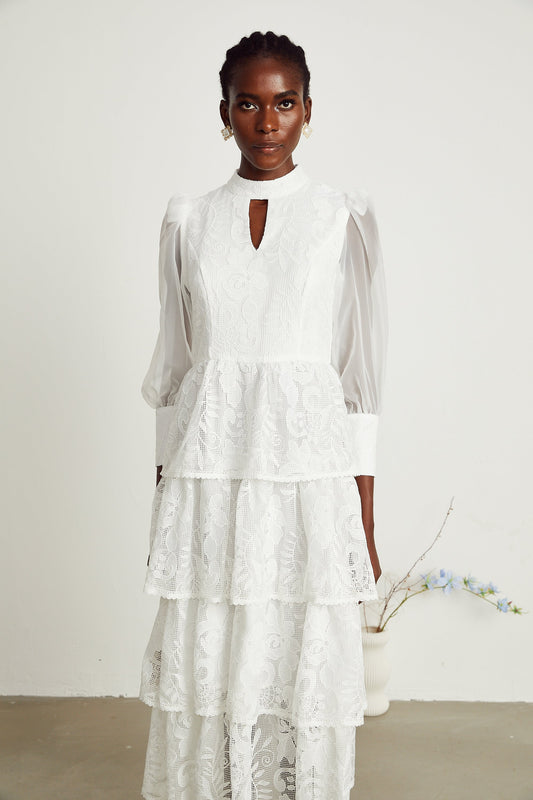Carolina midi elbise
