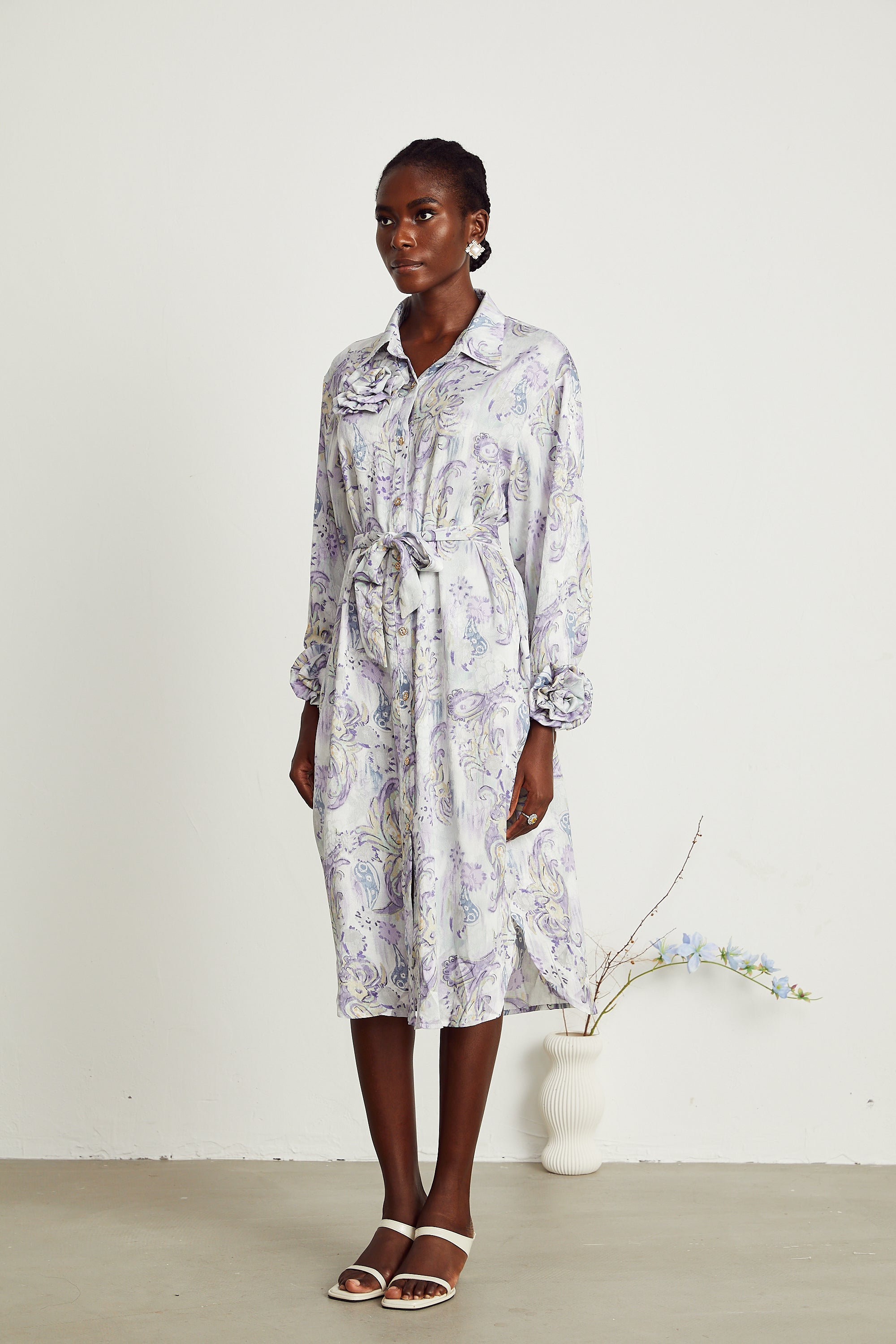 Clothilde midi elbise