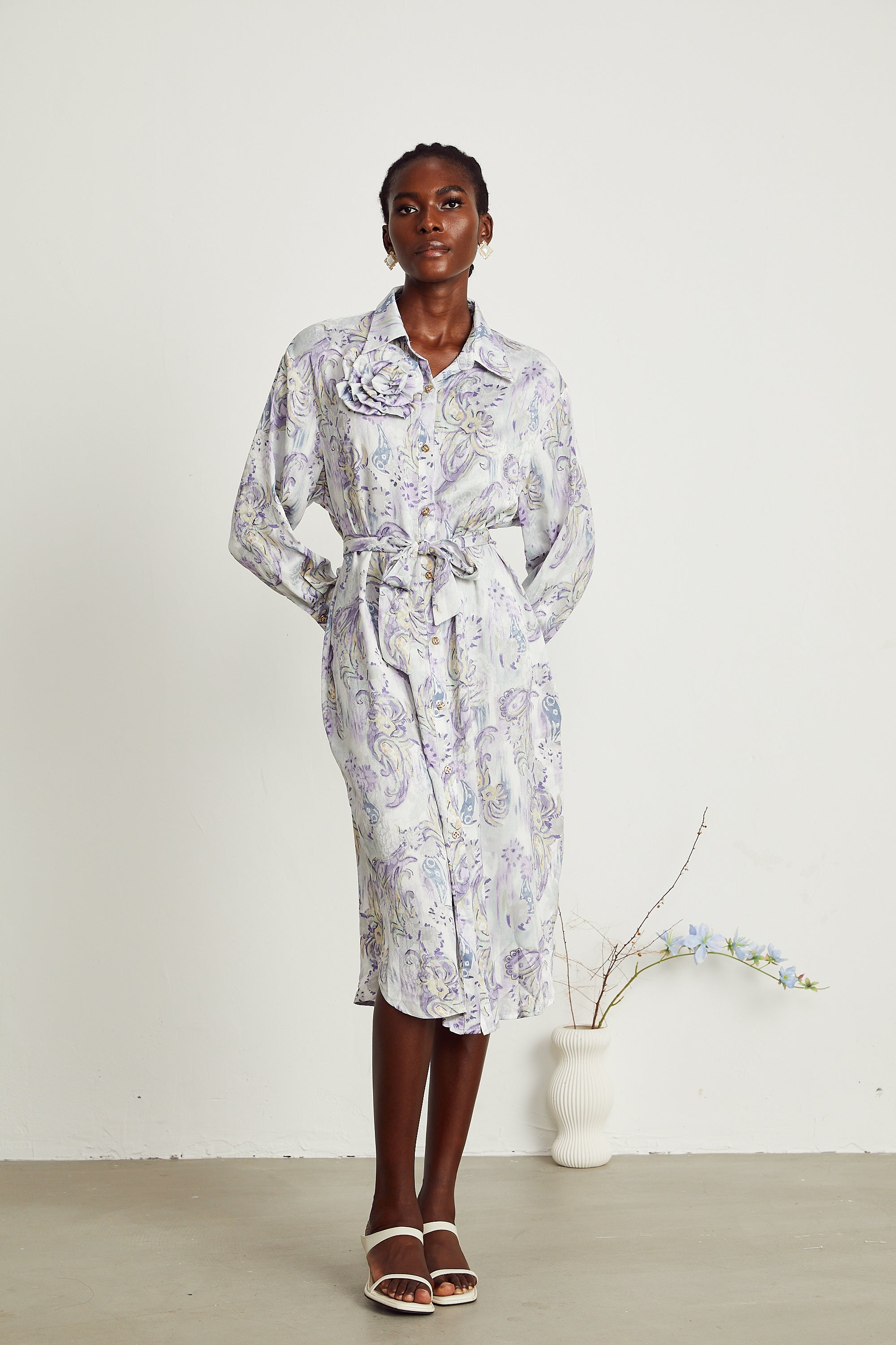 Clothilde midi elbise