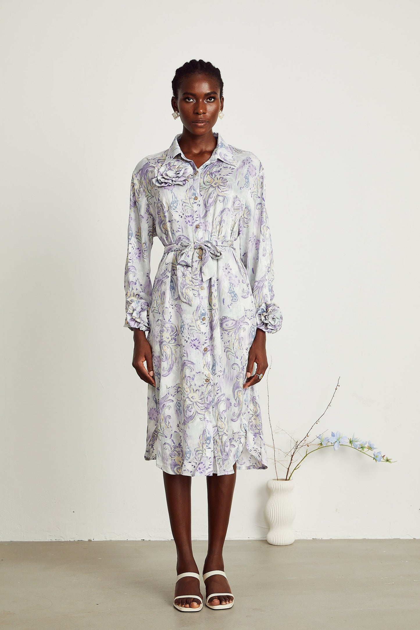 Clothilde midi elbise