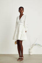 Sadie dantel mini elbise