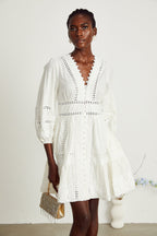 Sadie dantel mini elbise