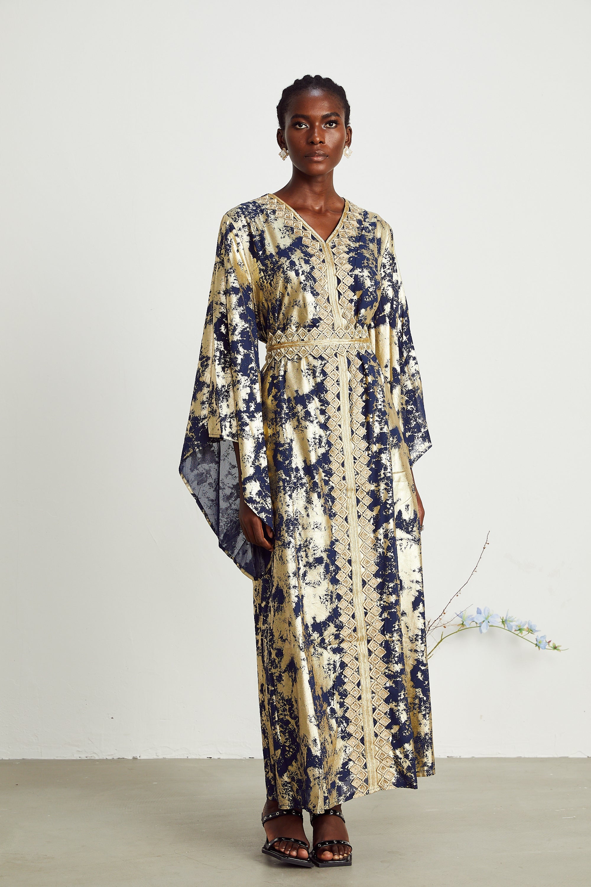 Stéphanie dantel maksi elbise