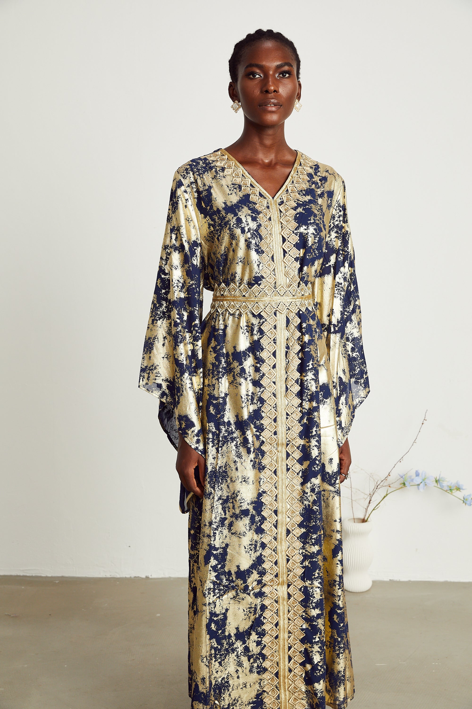 Stéphanie dantel maksi elbise