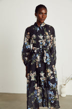 Stéphanie tül midi elbise