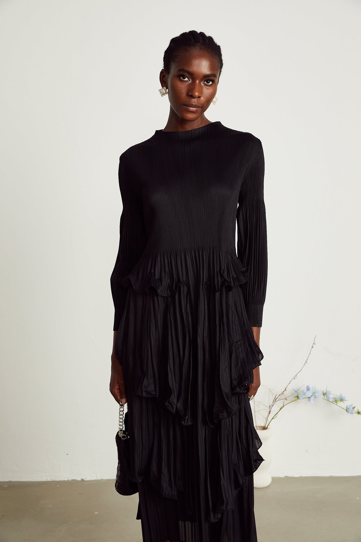 Brianna midi elbise