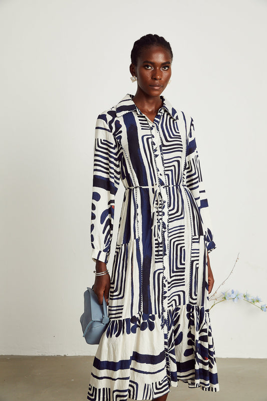 Colette midi elbise