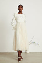 Thibaulte dantel maksi elbise