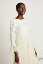 Thibaulte dantel maksi elbise