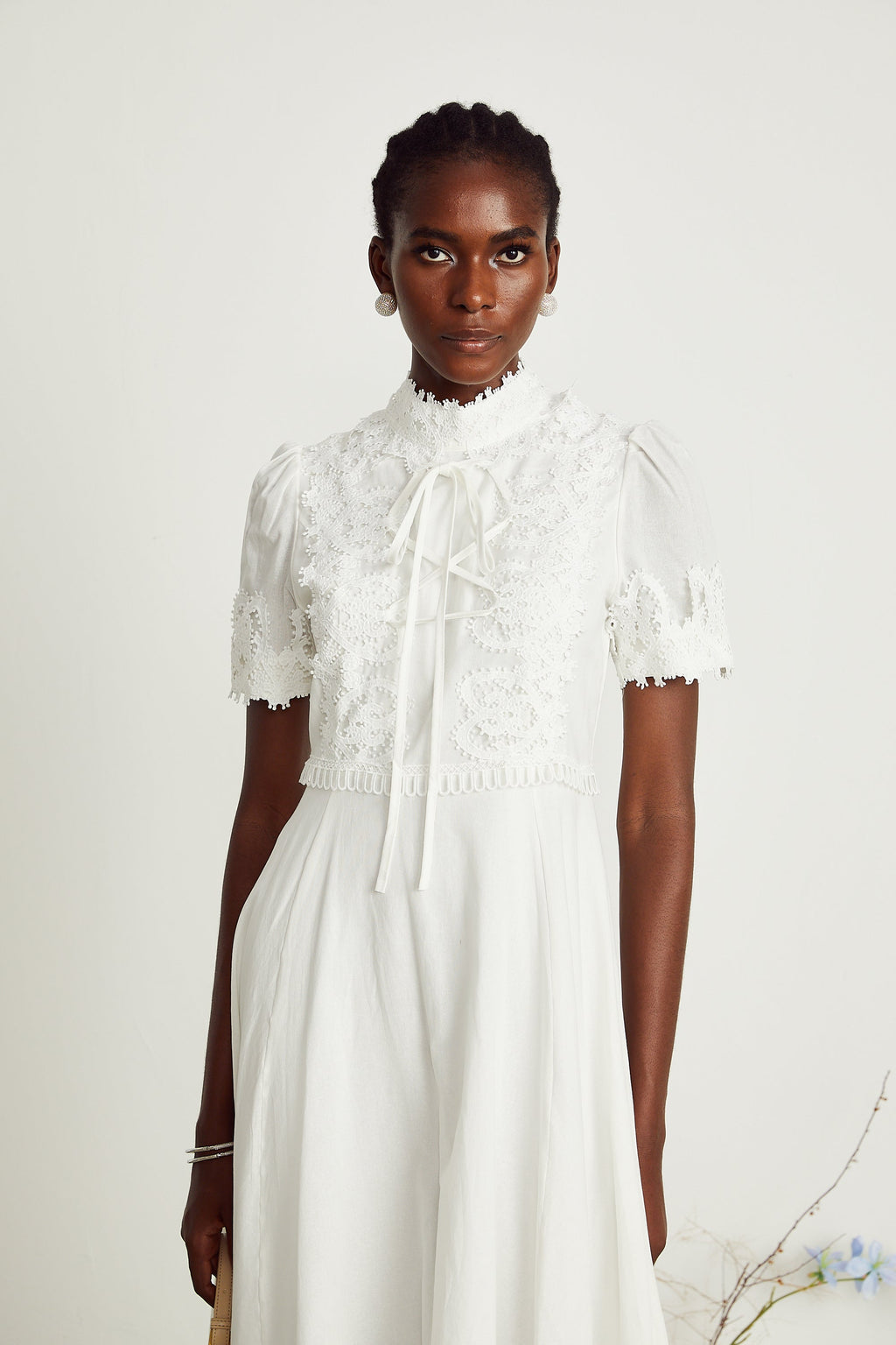 Patricia dantelli midi elbise