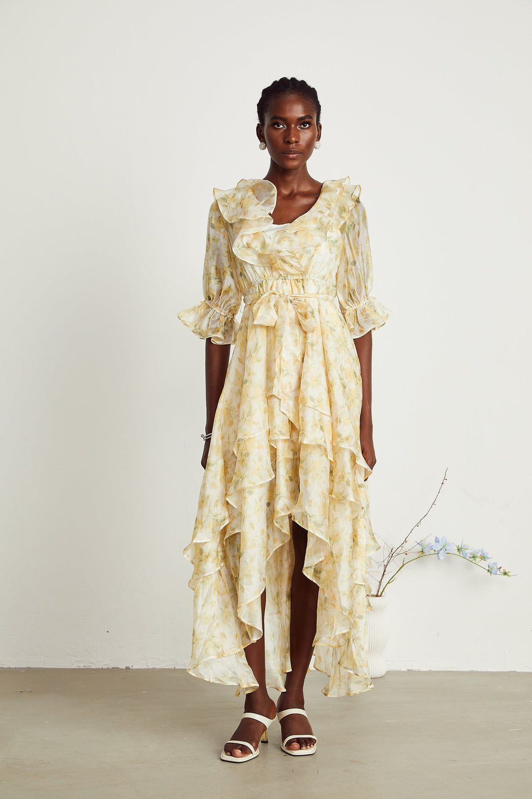 Amelie midi elbise