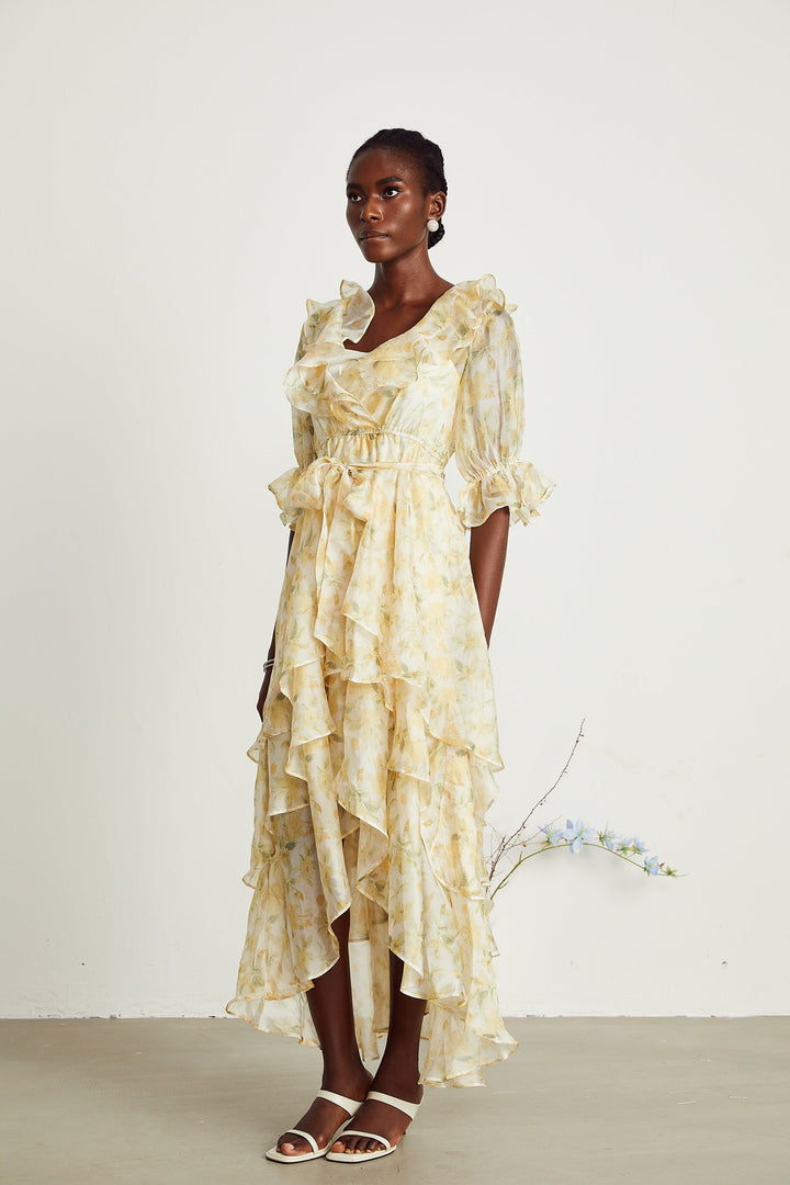 Amelie midi elbise