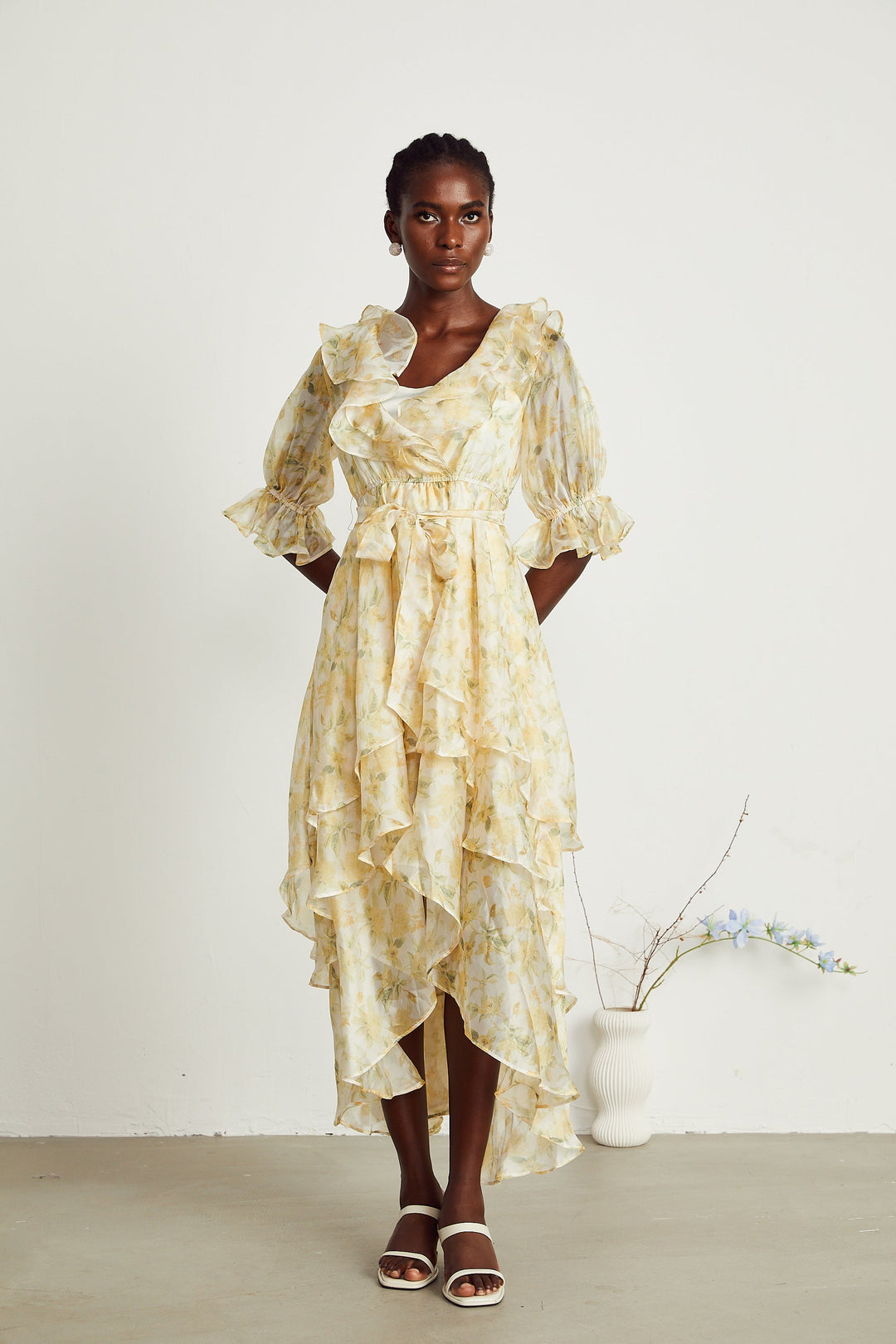 Amelie midi elbise