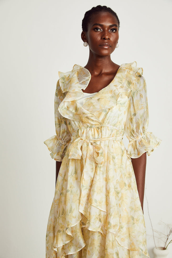 Amelie midi elbise