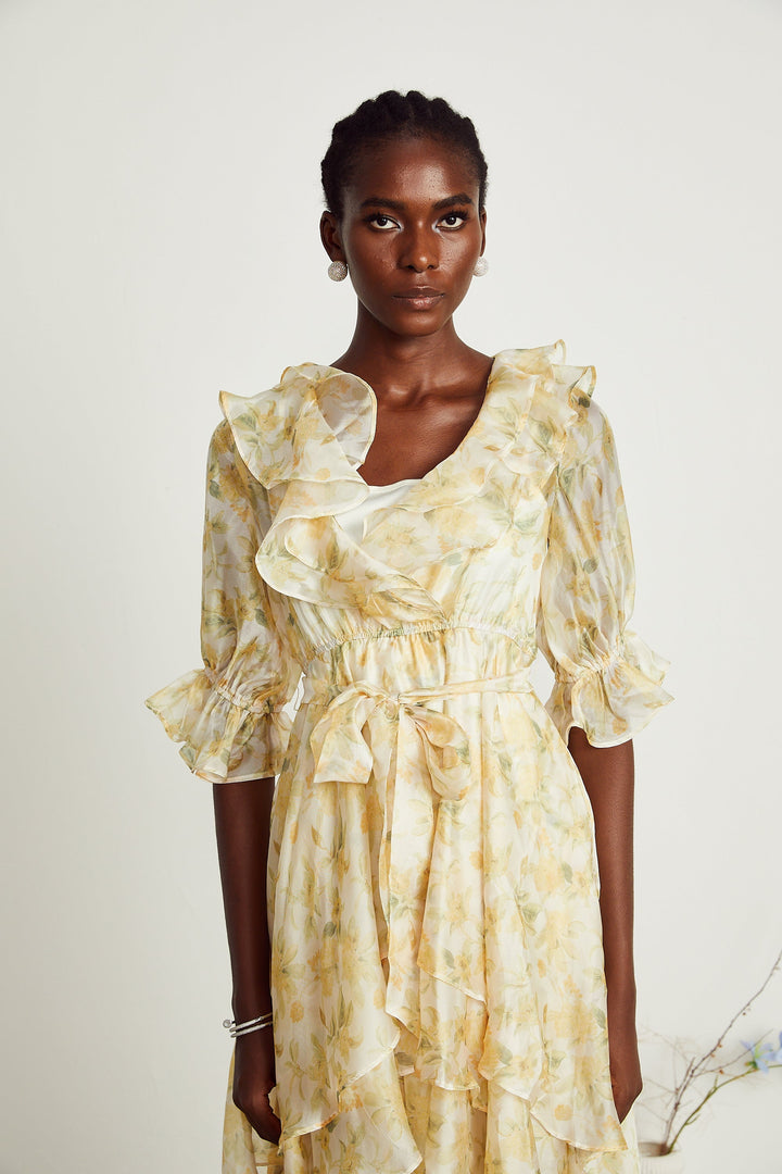 Amelie midi elbise