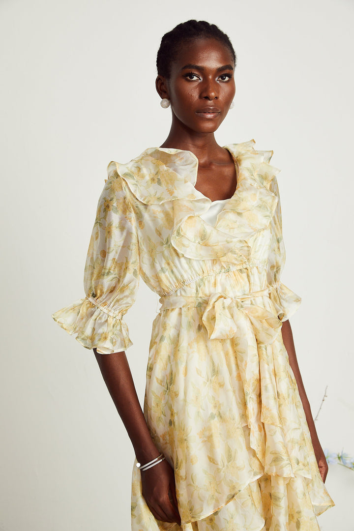 Amelie midi elbise