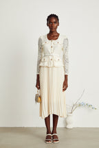 Isabelle dantel midi elbise