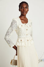 Isabelle dantel midi elbise