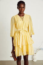 Karine dantel mini elbise