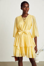 Karine dantel mini elbise