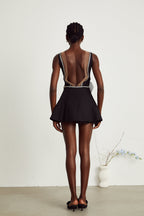 Maëlys aplike mini elbise