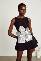 Maëlys aplike mini elbise