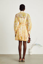 Pénélope kuşaklı mini elbise