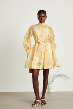 Pénélope kuşaklı mini elbise