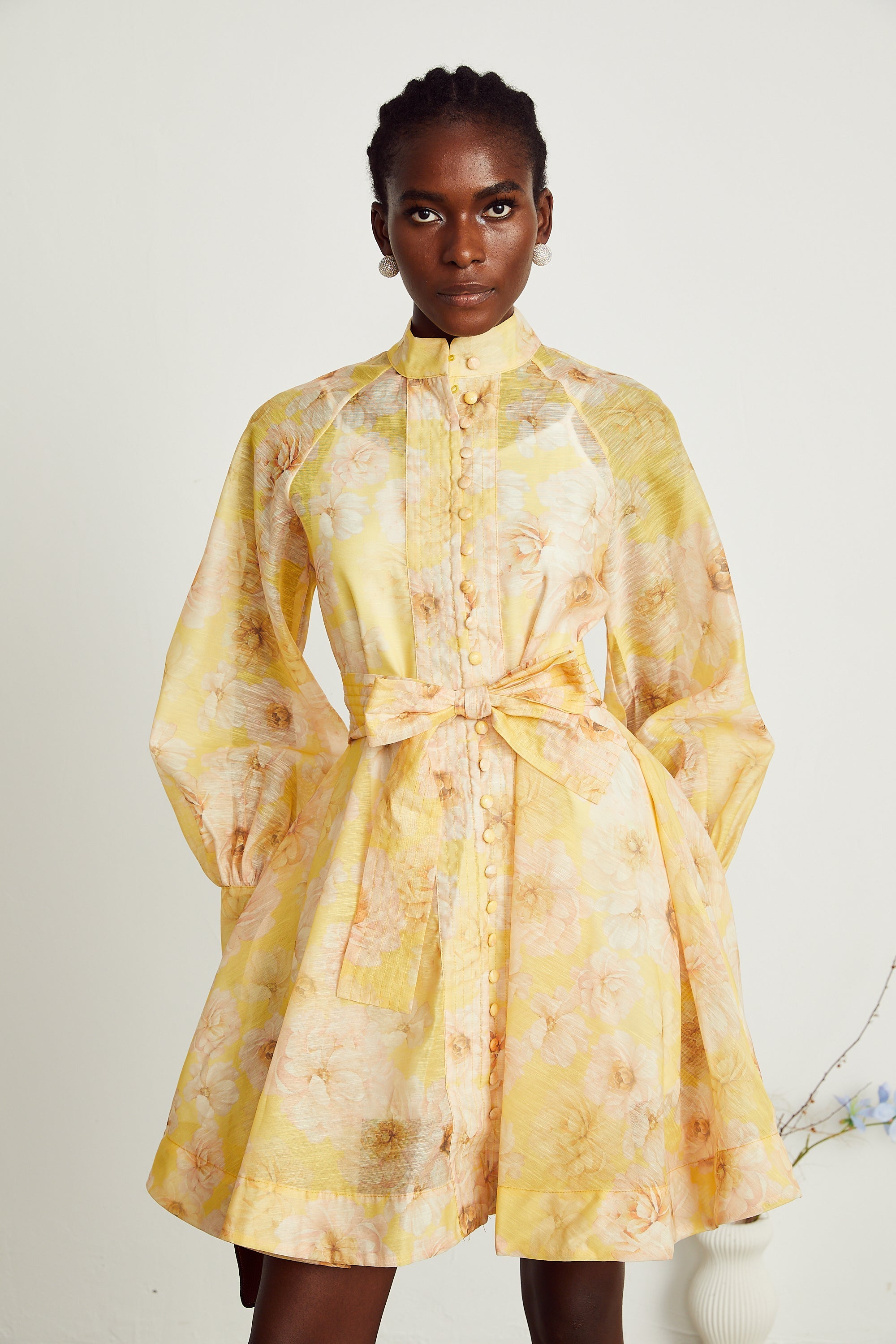 Pénélope kuşaklı mini elbise